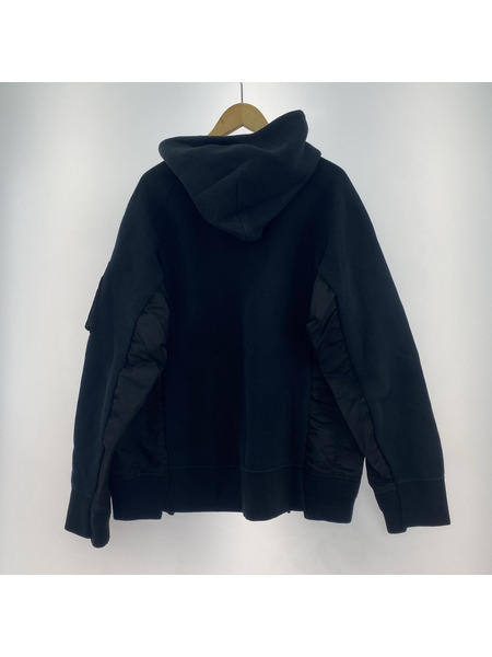 Sacai パーカー スポンジスウェット MA-1 ドッキングパーカー
