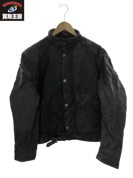 BELSTAFF ブラックプリンス コーティングコットンジャケット (XL) 黒[値下]