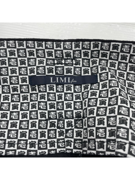 LIMI feu×寅壱　パンツ　SIZE  03  LS-P70-077-2 ブラッ