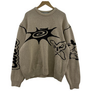 Carne Bollente/カルネボレンテ Cartoon Wetwork Knit:ニット Lサイズ