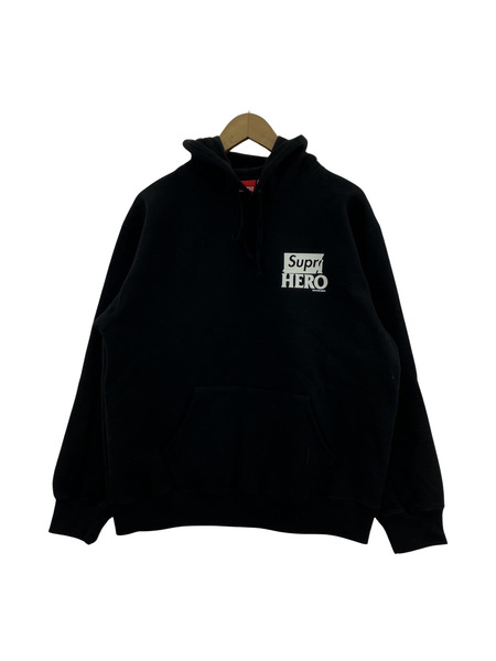 Supreme×ANTIHERO 22SS Hooded Sweatshir 黒 S