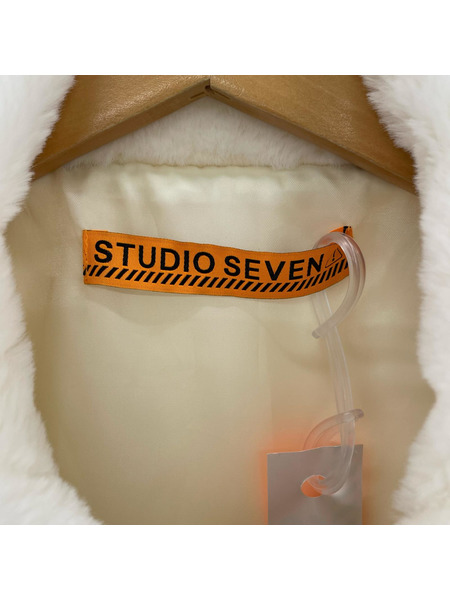 ジャケット STUDIO SEVEN ボアジャケット 白 L