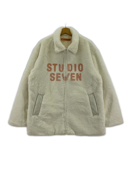 ジャケット STUDIO SEVEN ボアジャケット 白 L
