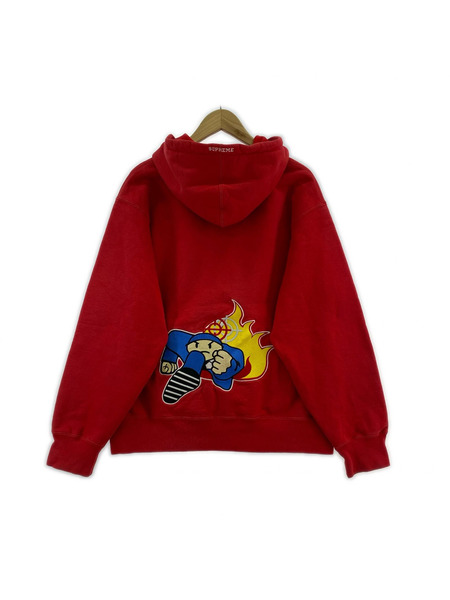 Supreme パーカー Duck Down Records Hooded Sweatshirt 赤 M