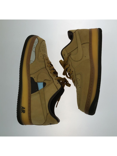 NIKE WMNS AirForce1 Low 07 Wheat and Dark Mocha DQ7580-700