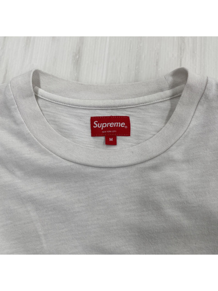 Supreme 23SS Sketch Embroidered Tee（M）WHT