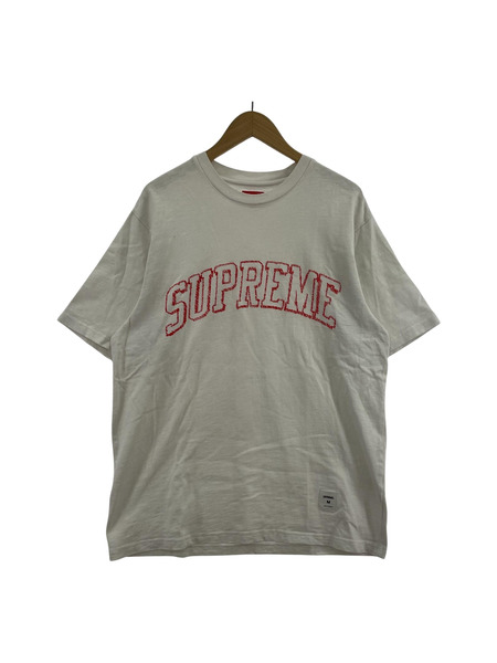 Supreme 23SS Sketch Embroidered Tee（M）WHT