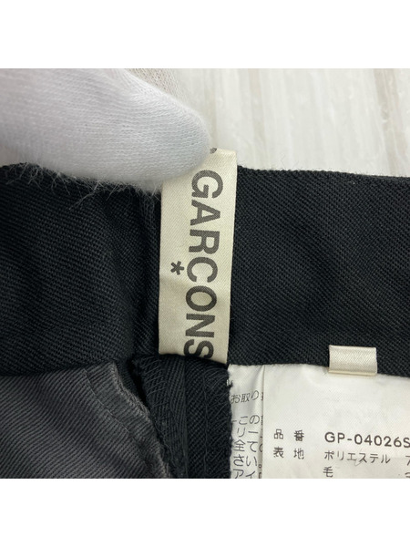 COMME des GARCONS パンツ 00AW センタープレス ウールスラックス (S)