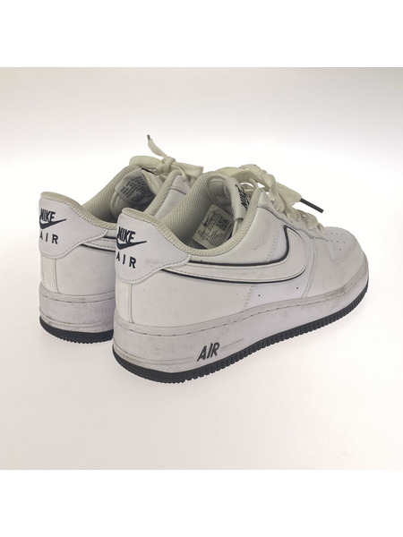 NIKE AIR FORCE 1 07 WHITE BLACK 27.5cm