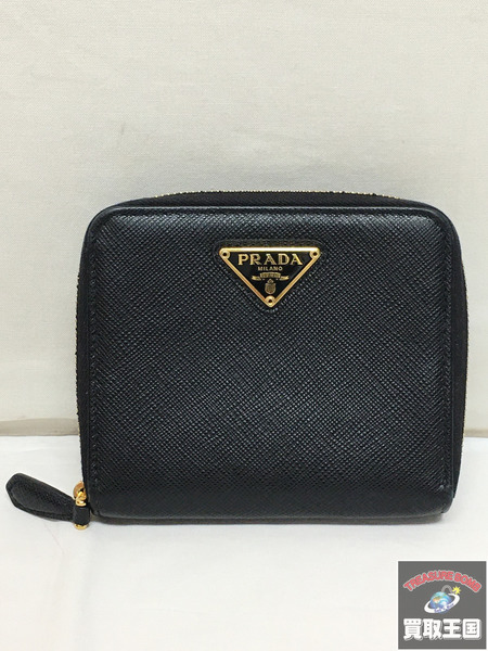 PRADA プラダ サフィアーノ　NERO　二つ折り財布