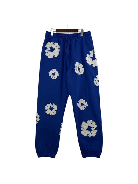 DENIM TEARS COTTON WREATH SWEATPANT BLUE フラワースウェットパンツ XL 青