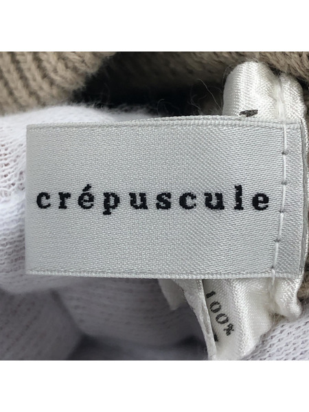 crepuscule 1903-001 moss stitch L/S sweat サイズ1 ベージュ