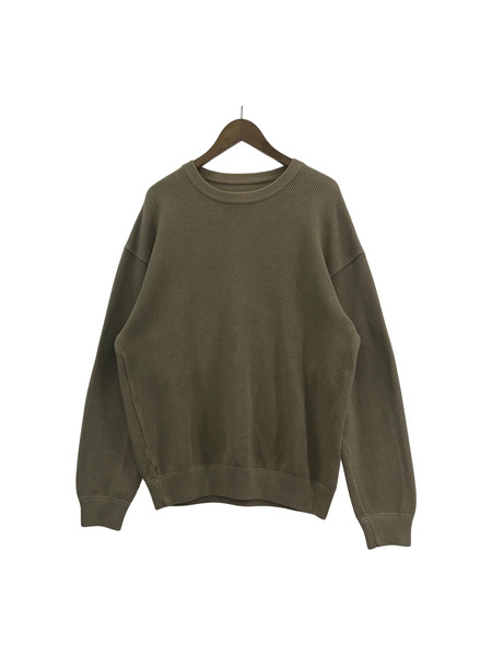 crepuscule 1903-001 moss stitch L/S sweat サイズ1 ベージュ[値下]