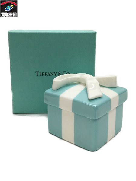 Tiffany＆Co./ミニブルーボウボックス/陶器