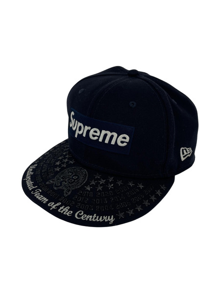 Supreme NEW ERA 21AW キャップ ネイビー