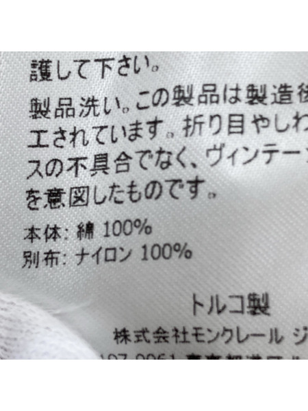 MONCLER 半袖Tシャツ・カットソー 胸ポケット付 S/S TEE WHT[値下]