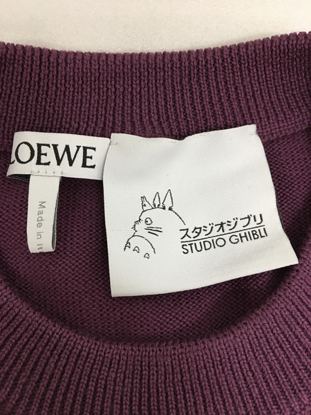 LOEWE スタジオジブリ 千と千尋の神隠し ススワタリ ニット（S)パープル