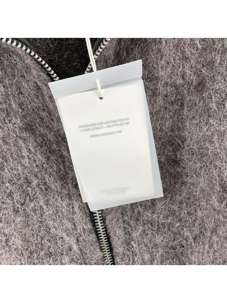 Our Legacy パーカー FULL ZIP HOOD mole grey mohair 44