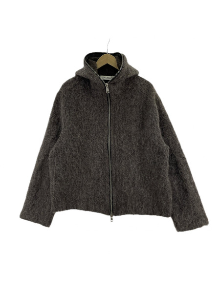 Our Legacy パーカー FULL ZIP HOOD mole grey mohair 44