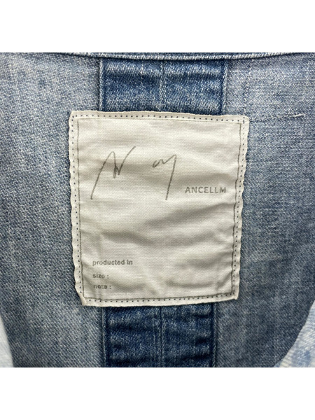 ANCELLM デニムジャケット 24AW AGING DENIM SHIRT JACKET