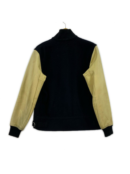 SUGAR CANE ブルゾン・ジャンパー style eyes レザー切リ替エスタジャン 36 NVY