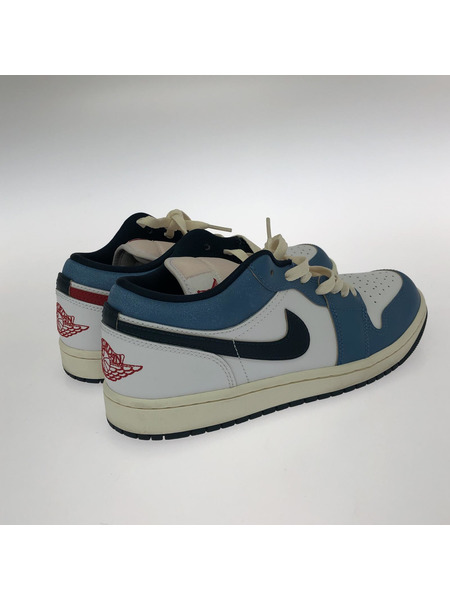 NIKE Air Jordan 1 Low White/Aegean Storm (26.5)