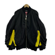 DIESEL ブルゾン・ジャンパー ギャザーブルゾン 黒