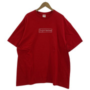 Supreme×KAWS 21SS Chalk Box Logo Tee XL 赤 11SS復刻 カウズ