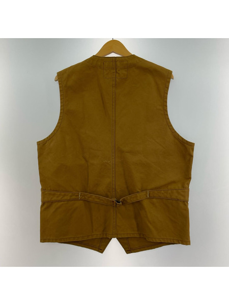 ジャケット BROWN DUCK WORK VEST (42) 茶