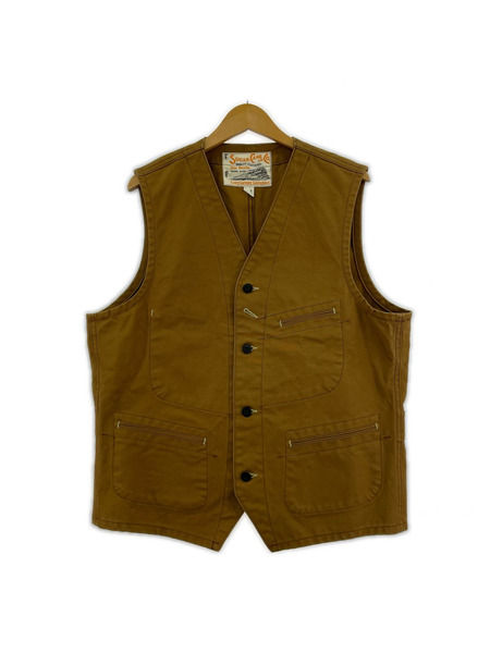 ジャケット BROWN DUCK WORK VEST (42) 茶