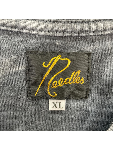 Needles 半袖Tシャツ・カットソー ×STUDIOUS タイダイ染メ S/Sカットソー グレー (XL)