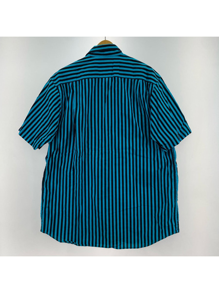 Supreme 半袖シャツ 14SS Striped Garage Shirt (XL)