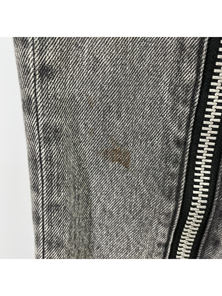 JOHN LAWRENCE SULLIVAN BLEACHED DENIM ZIPPED PANTS 【46】