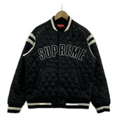Supreme ジャケット Quilted Satin Varsity Jacket