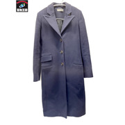 BALENCIAGA 16AW ウールロングチェスターコート 34 紺