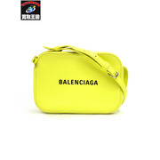 BALENCIAGA レザーショルダーバッグ イエロー 528147