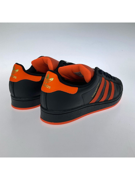 adidas スニーカー SUPERSTAR LACELESS/26.5cm/BLK/ORG