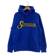 Supreme 19AW Sequin Viper Hooded Sweatshirt ブルー M