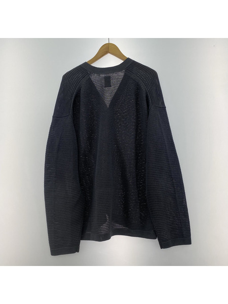 BATONER ROYAL RAMIE V NECK CARDIGAN（3）GRY