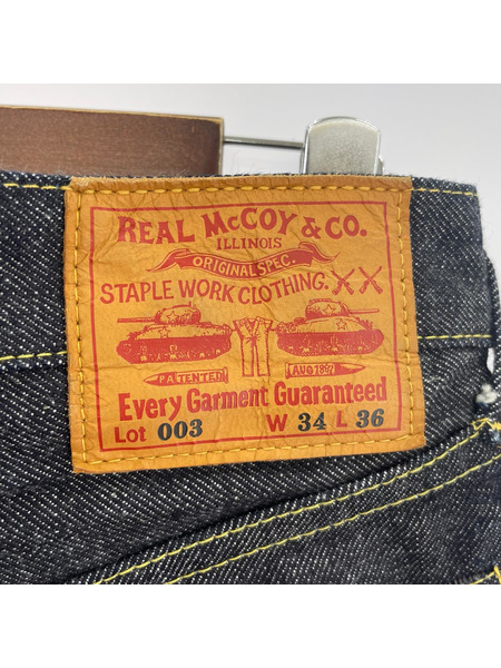 REAL McCOY'S デニム・ジーンズ Lot 003 W34L36