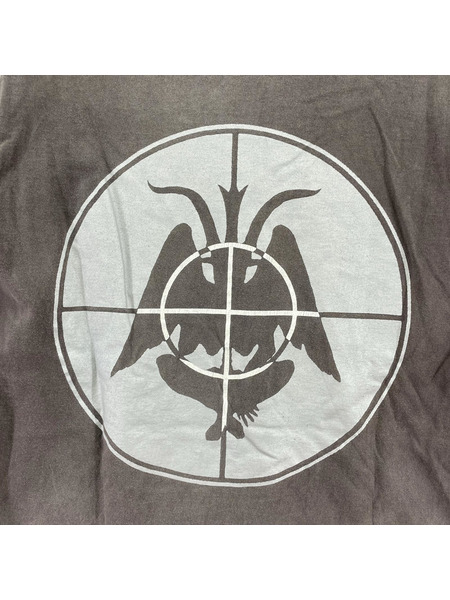 SAINT MICHAEL T-SHIRT FOCUS プリントTee L フェードブラック