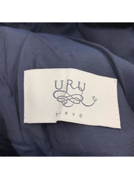 URU/TWEED EASY PANTS/イージーパンツ/1/ネイビー