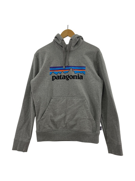 patagonia ロゴフーディー グレー XS