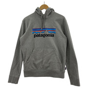 patagonia ロゴフーディー グレー XS