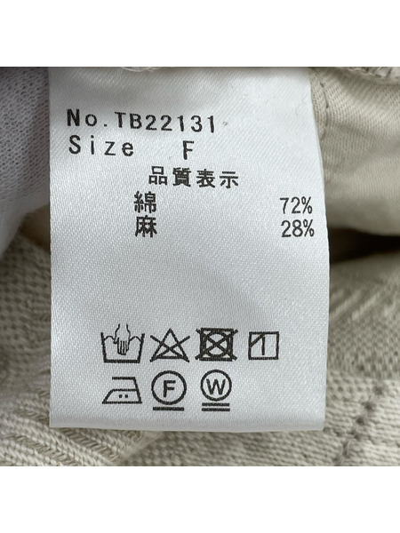 tumugu ソノ他 コットンリネン ジャガードサロペット