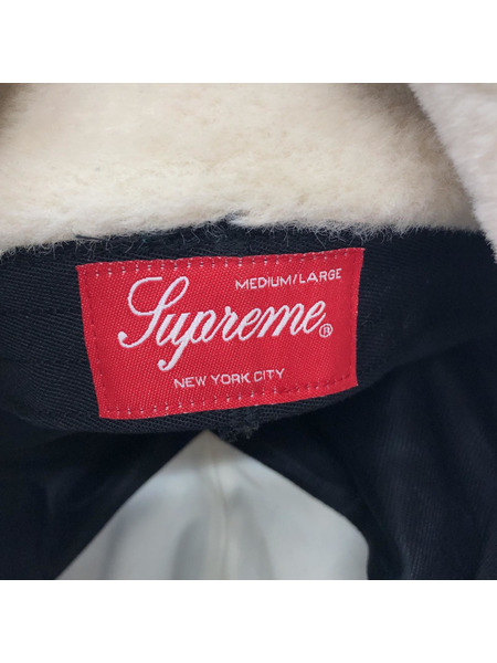 Supreme Shearling Earflap 6-Panel Cap