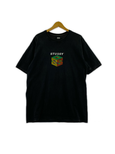 STUSSY 半袖Tシャツ・カットソー S64 PIGMENT DYED TEE 黒 (M)
