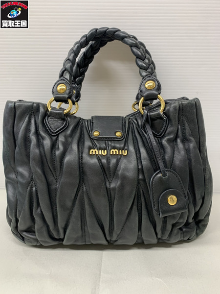 ハンドバッグ miu miu ハンドバッグ 黒