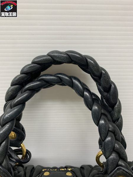 ハンドバッグ miu miu ハンドバッグ 黒