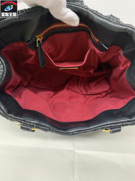 ハンドバッグ miu miu ハンドバッグ 黒